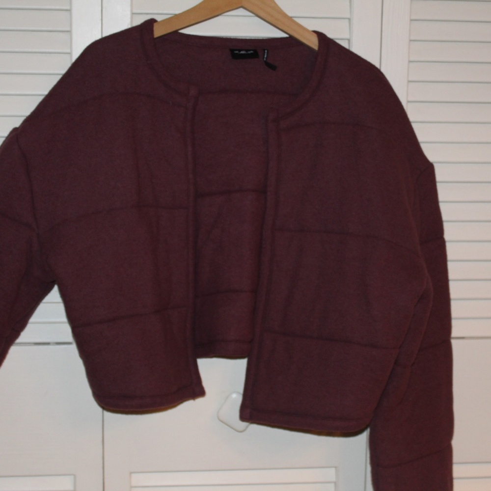 Urban Outfitters Maroon Quilted Puffer
